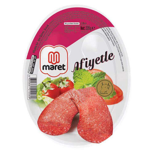 Maret Afiyetli Dana Kangal Sucuk 220 Gr.