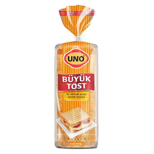 Uno Büyük Tost Ekmeği 550 Gr.