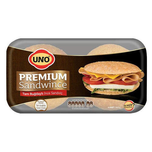 Uno Sandviç Tam Buğdaylı 350 Gr