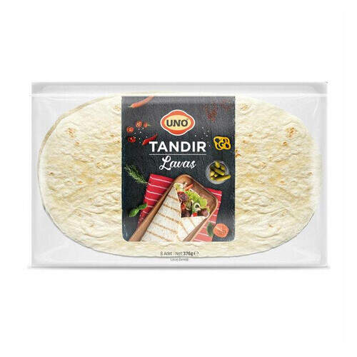 Uno Tandır Lavaş 8'li Paket 376 Gr.