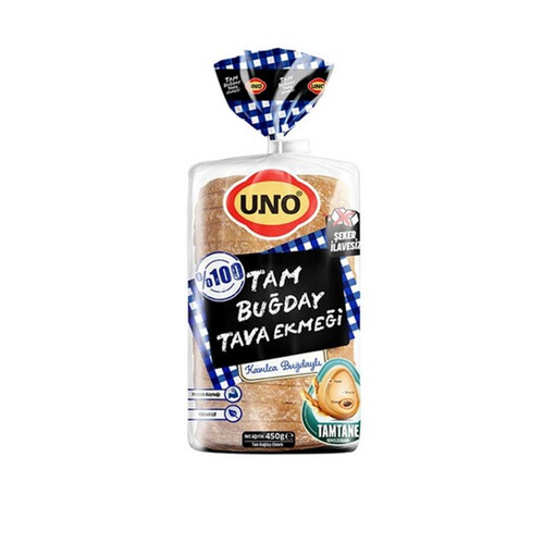 Uno Tam Buğdaylı Tava Ekmeği 450 Gr