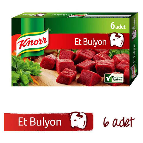 Knorr Bulyon Et Suyu 6'lı Tablet 60 Gr.