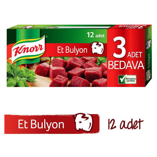 Knorr Bulyon Et Suyu 12'li Tablet 120 Gr.