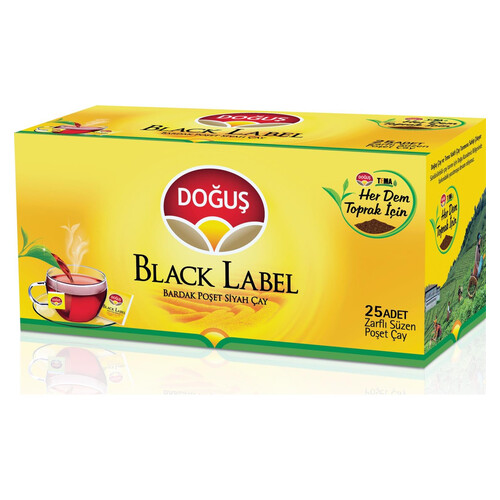 Doğuş Çay Black Label Bardak Poşet 50 Gr.