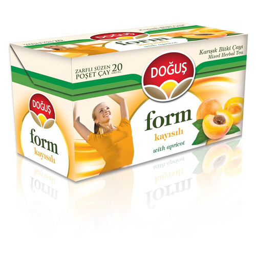 Doğuş Bitki Çayı Kayısılı Form Çay 40 Gr.