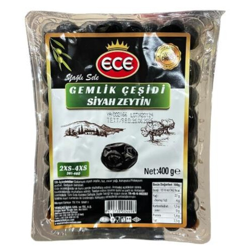 Ece Siyah Zeytin Vakumlu 400 Gr