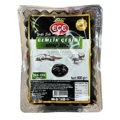 Ece Siyah Zeytin Vakumlu 800 Gr