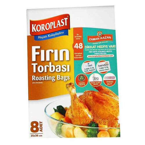 Koroplast Fırın Torbası 8li