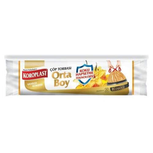 Koroplast Büzgülü Vanilyalı Çöp Torbası Orta Boy
