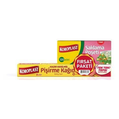 Koroplast Pişirme Kağıdı 16'lı+saklama Poşeti