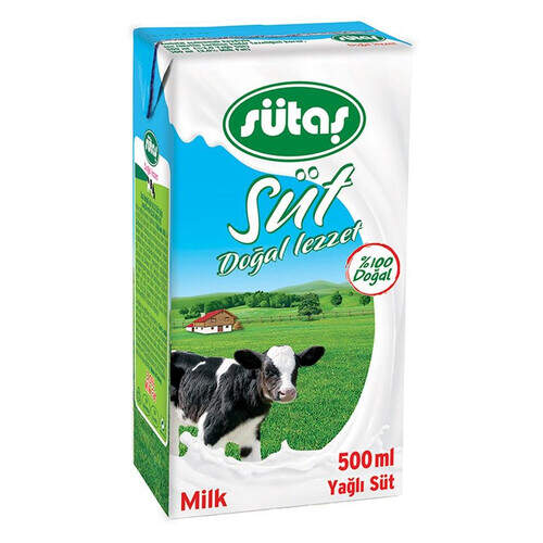 Sütaş Tam Yağlı Süt 500 Ml.