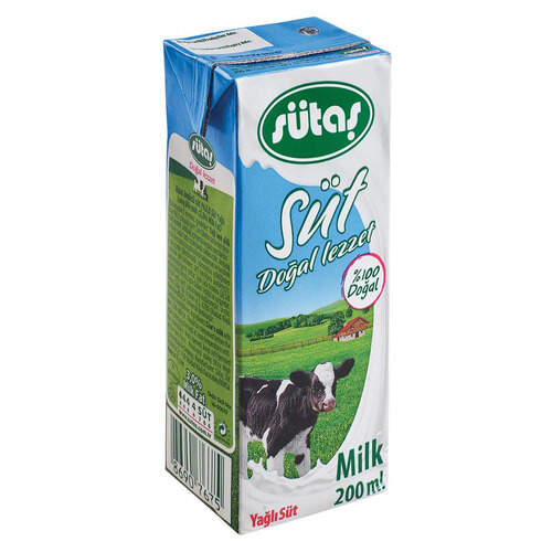 Sütaş Yarım Yağlı Süt 200 Ml.