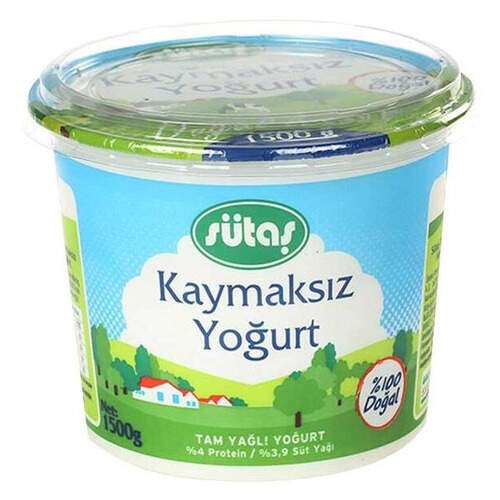 Sütaş Kaymaksız Yoğurt 1500 Gr.