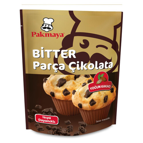 Pakmaya Bitter Parça Çikolata 70 Gr
