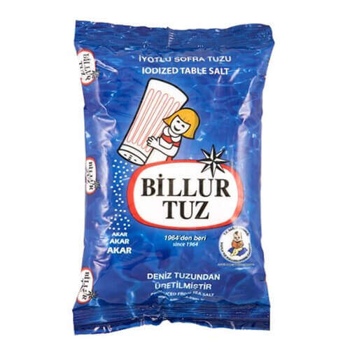 Billur İyotlu Sofra Tuzlu 750 Gr.