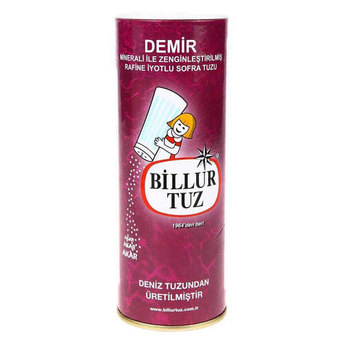 Billur Demir Mineralli Sofra Tuzu 500 Gr.