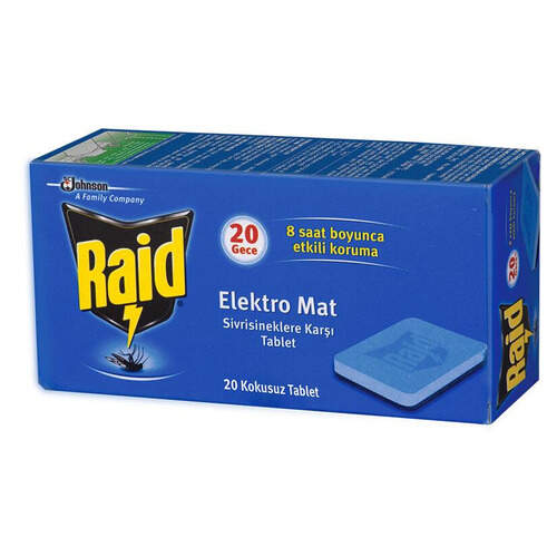 Raıd Elekro Mat 20li Tablet