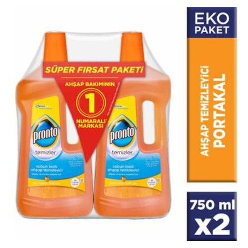 Pronto Portakal Kokulu Ahşap Temizleyici 750+750 Ml.