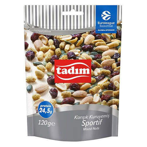 Tadım Karışık Kuruyemiş Sportif 120 Gr.