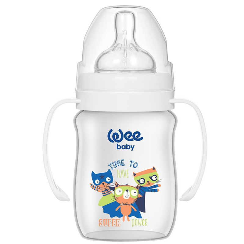 Wee Baby Geniş Ağızlı Kulplu Biberon 150 Ml.