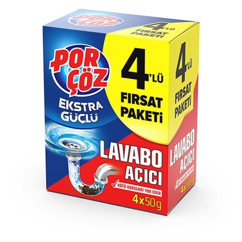 Porçöz Lavabo Açıcı 4*50 Gr
