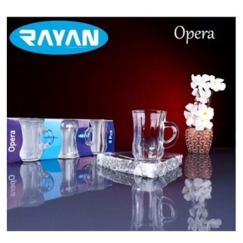 Rayan Cam Kuplu Bardak 6 Lı