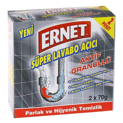 Ernet Lavabo Açıcı 2x70 Gr.