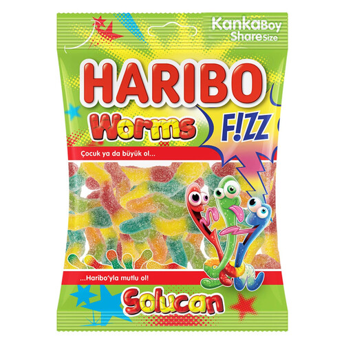 Haribo Fizz Ekşili  Solucan 70gr