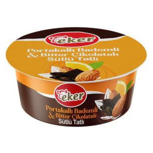 Eker Tatlı Portakallı Bademli Bitter Çikolata 125 Gr
