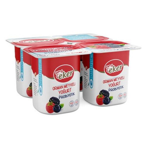 Eker Yoğurt Orman Meyve Probiyotik 4*100 Gr