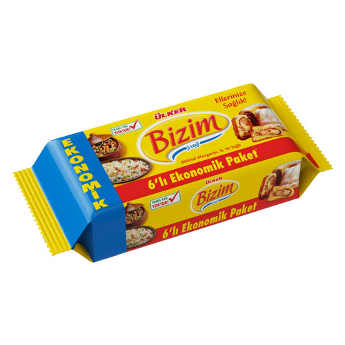 Bizim Margarin 6'lı Ekonomik Paket 250 G R