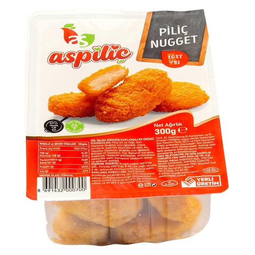 Aspiliç Taze Nugget 300 Gr.