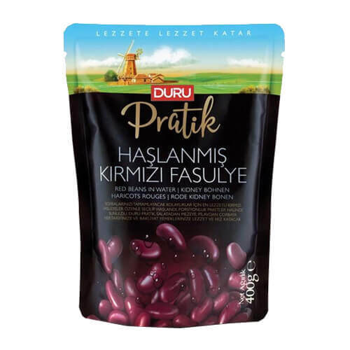 Duru Pratik Haşlanmış Kırmızı Fasulye 400 Gr.