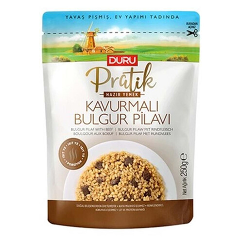 Duru Pratik Kavurmalı Bulgur Pilavı 250 Gr