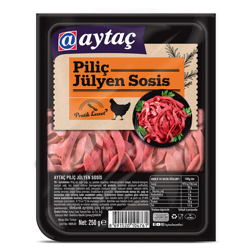 Aytaç Piliç Jülyen Sosis 400 Gr.
