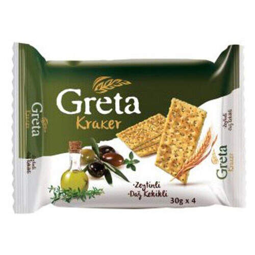 Greta Zeytinli Kekikli Kraker 120 Gr.