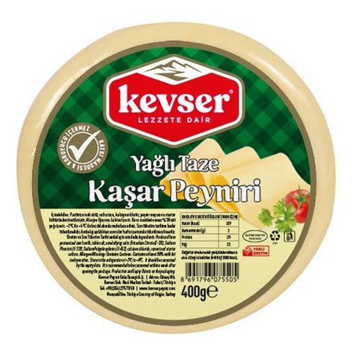 Kevser Kaşar Peynir 400 Gr.