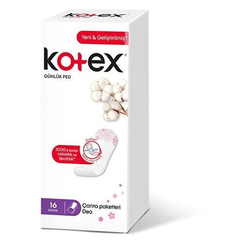 Kotex Anydays Uzun Günlük Ped 16 Lı