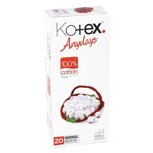 Kotex Anydays Normal 20'li Günlük Ped