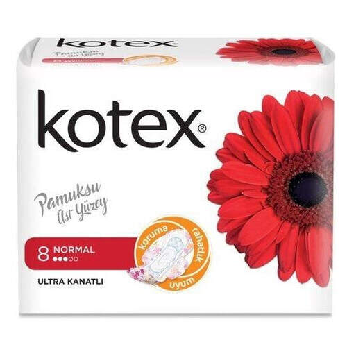 Kotex Ultra Kanatlı Normal 8'li Ped