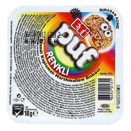 Eti Puf Renkli Bisküvi 18 Gr. Ordu Ankamar Sanal Market Online