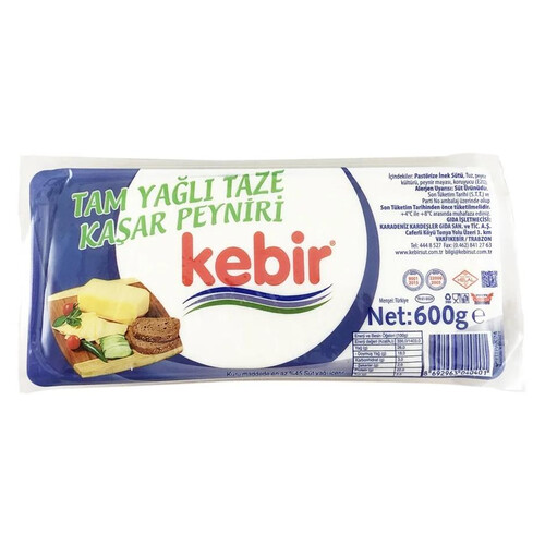 Kebir Taze Kaşar Peyniri 600 Gr
