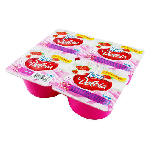 İçim Çilekli Puding 4'lü 60 Gr.