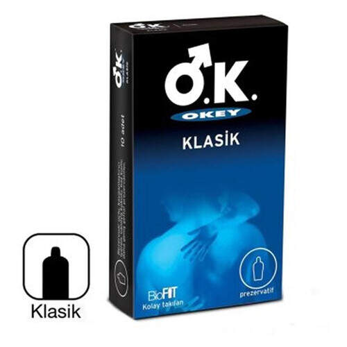 Okey Klasik Prezervatif 10'lu Paket