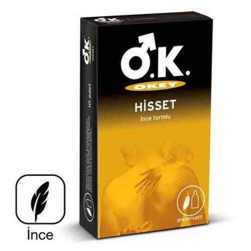 Okey Hisset Prezervatif 10'lu Paket