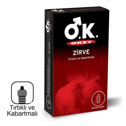 Okey Zırve Tırtıklıprezervatıf 10 Lu