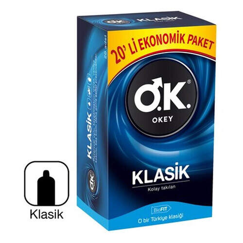 Okey Klasık Prezervatıf 20 Lı