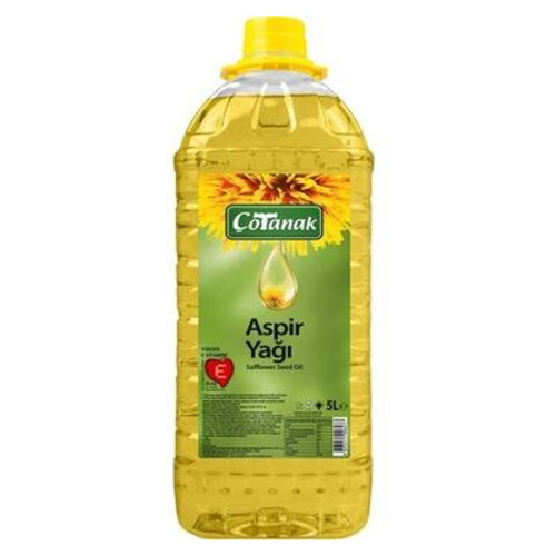 Çotanak Aspir Yağı Kare Pet 5000 Ml