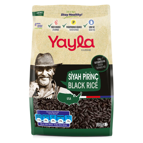 Yayla Siyah Pirinç 500 Gr