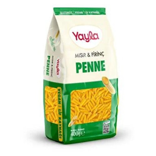 Yayla Glutensiz Mısır Pirinç Kalem Makarna 400 Gr